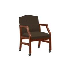Heavy-Duty Fabric Traditional Guest Chair with Casters
