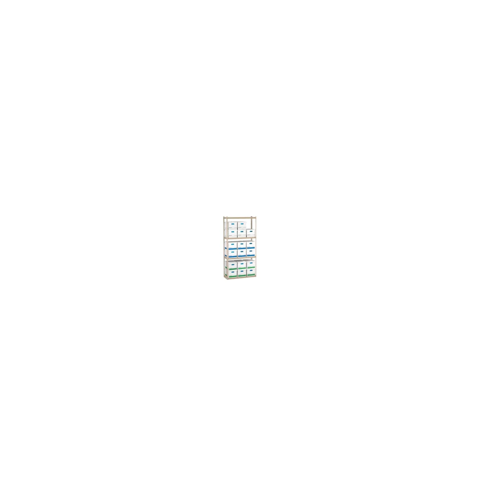 Heavy-Duty Shelving Unit - 69"W x 30"D x 84"H