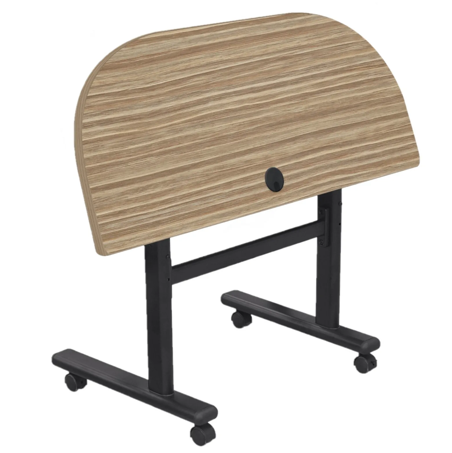 Height Adjustable Flippers Half Moon Mobile Flipper Table - 48"W x 24"D
