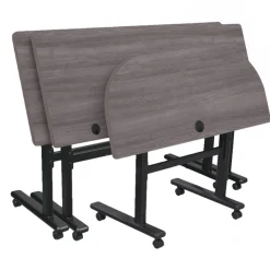 Height Adjustable Flippers Half Moon Mobile Flipper Table - 48