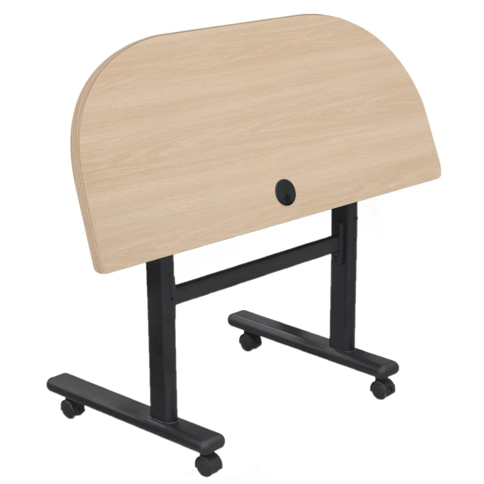 Height Adjustable Flippers Half Moon Mobile Flipper Table - 48"W x 24"D