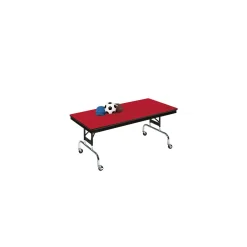 Height Adjustable Mobile Folding Table- 30"Wx60"D
