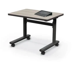 Height-Adjustable Flip-Top Rectangle Desk - 32"W