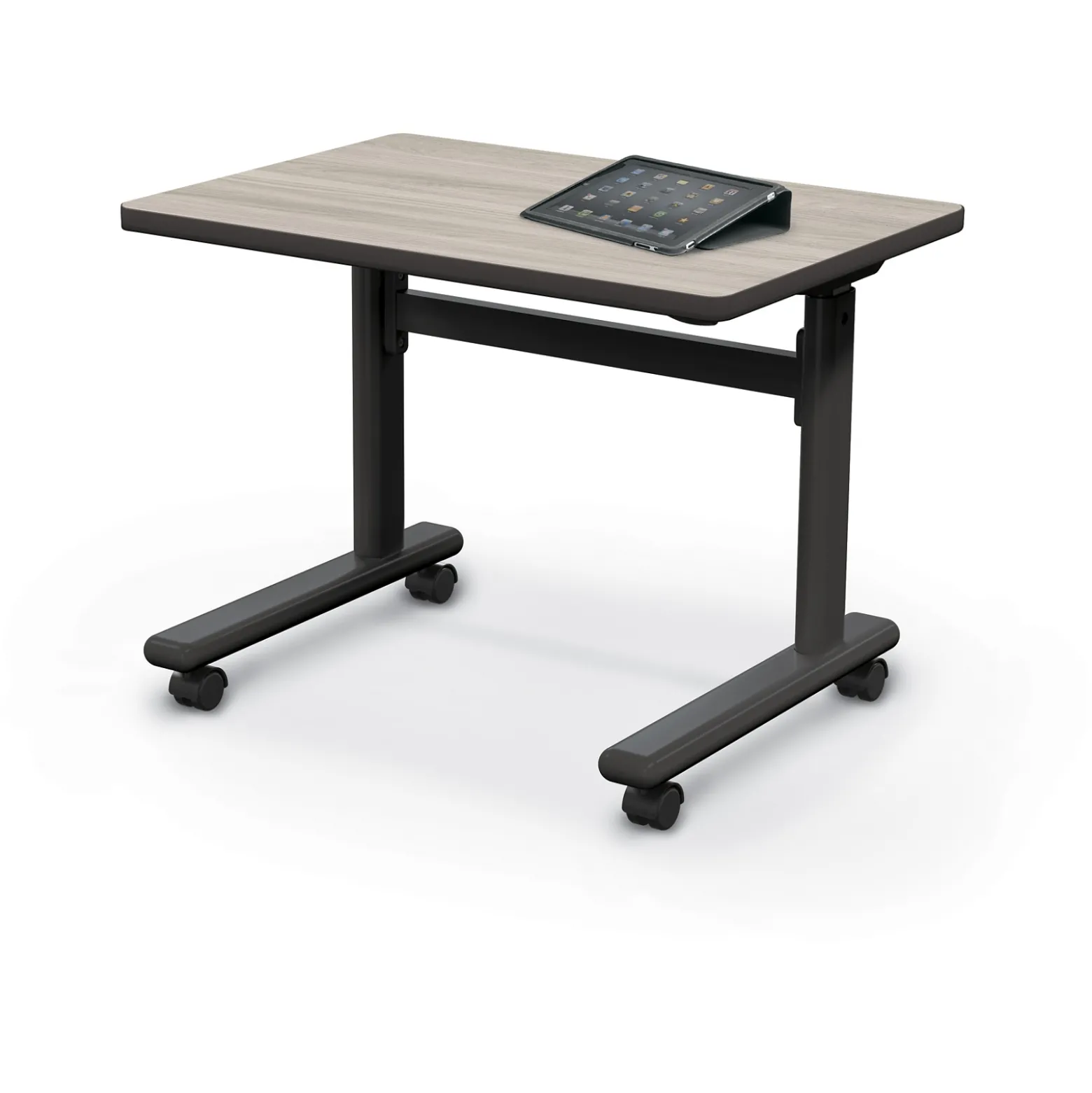 Height-Adjustable Flip-Top Rectangle Desk - 32"W