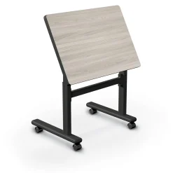 Height-Adjustable Flip-Top Rectangle Desk - 32