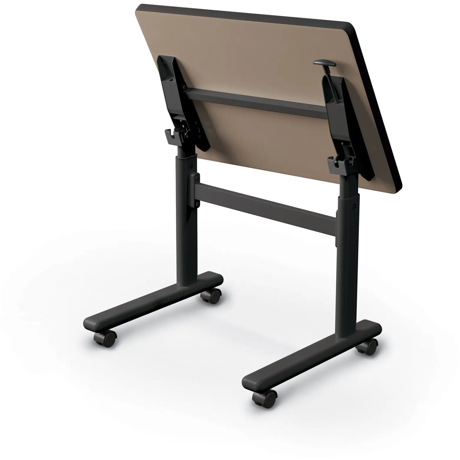 Height-Adjustable Flip-Top Rectangle Desk - 32"W