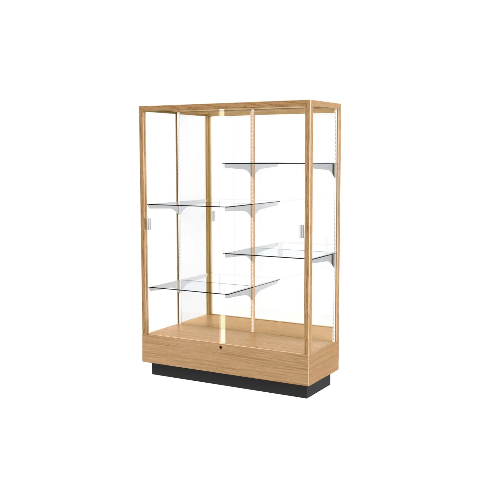 Heritage Classic Display Case with Mirror Backing - 48"W x 70"H