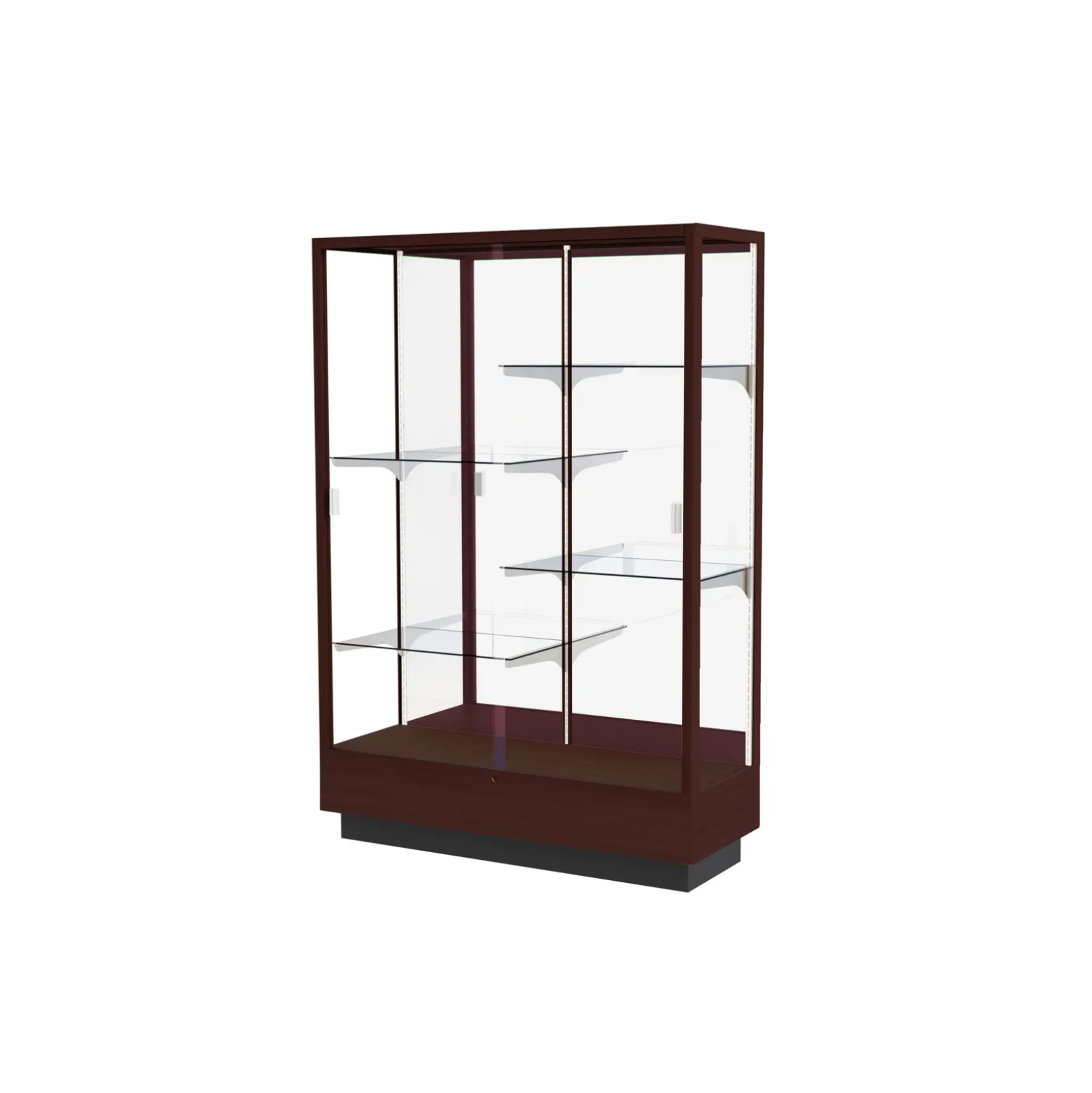 Heritage Classic Display Case with Mirror Backing - 48"W x 70"H