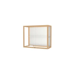 Heritage Poplar Trophy Display Case with White Back - 36