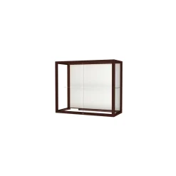 Heritage Poplar Trophy Display Case with White Back - 36