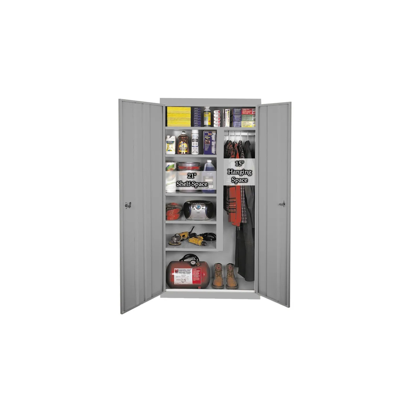 Hetfield Combination Storage Cabinet - 72"H