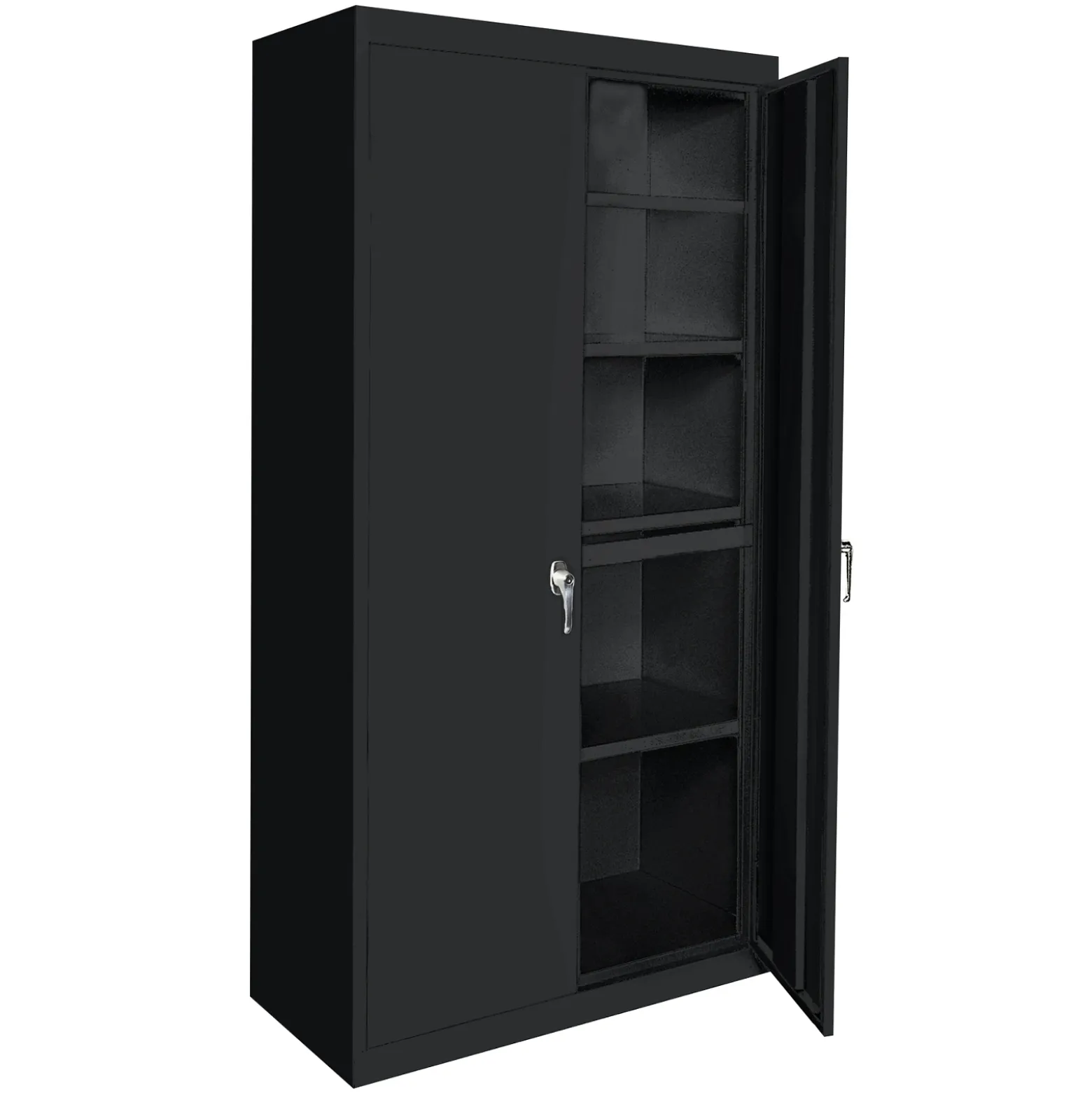 Hetfield Six Shelf Steel Storage Cabinet with Locking Doors - 36W
