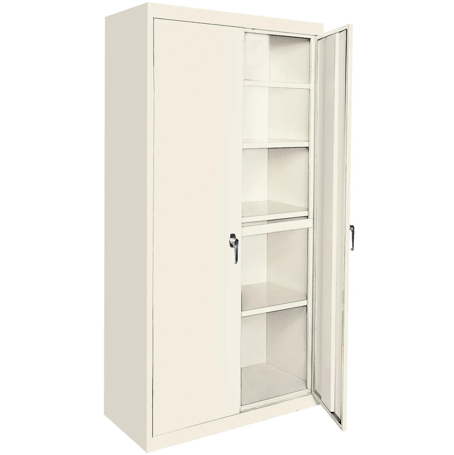 Hetfield Six Shelf Steel Storage Cabinet with Locking Doors - 36W