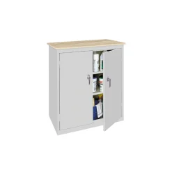 Hetfield Three Shelf Counter High Cabinet with Plastic Laminate Top - 37"W
