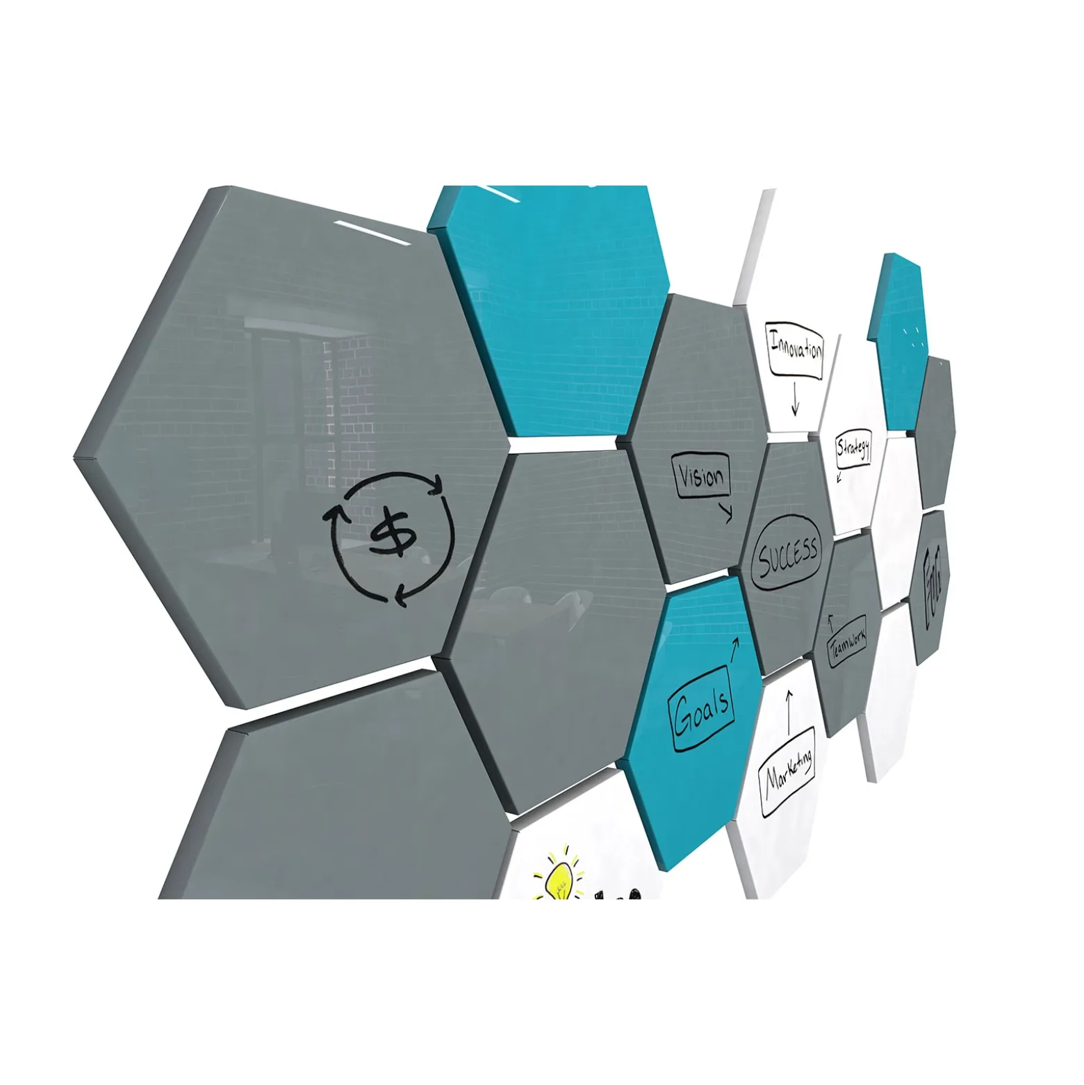 Hex LINK Whiteboard 18" x 21"