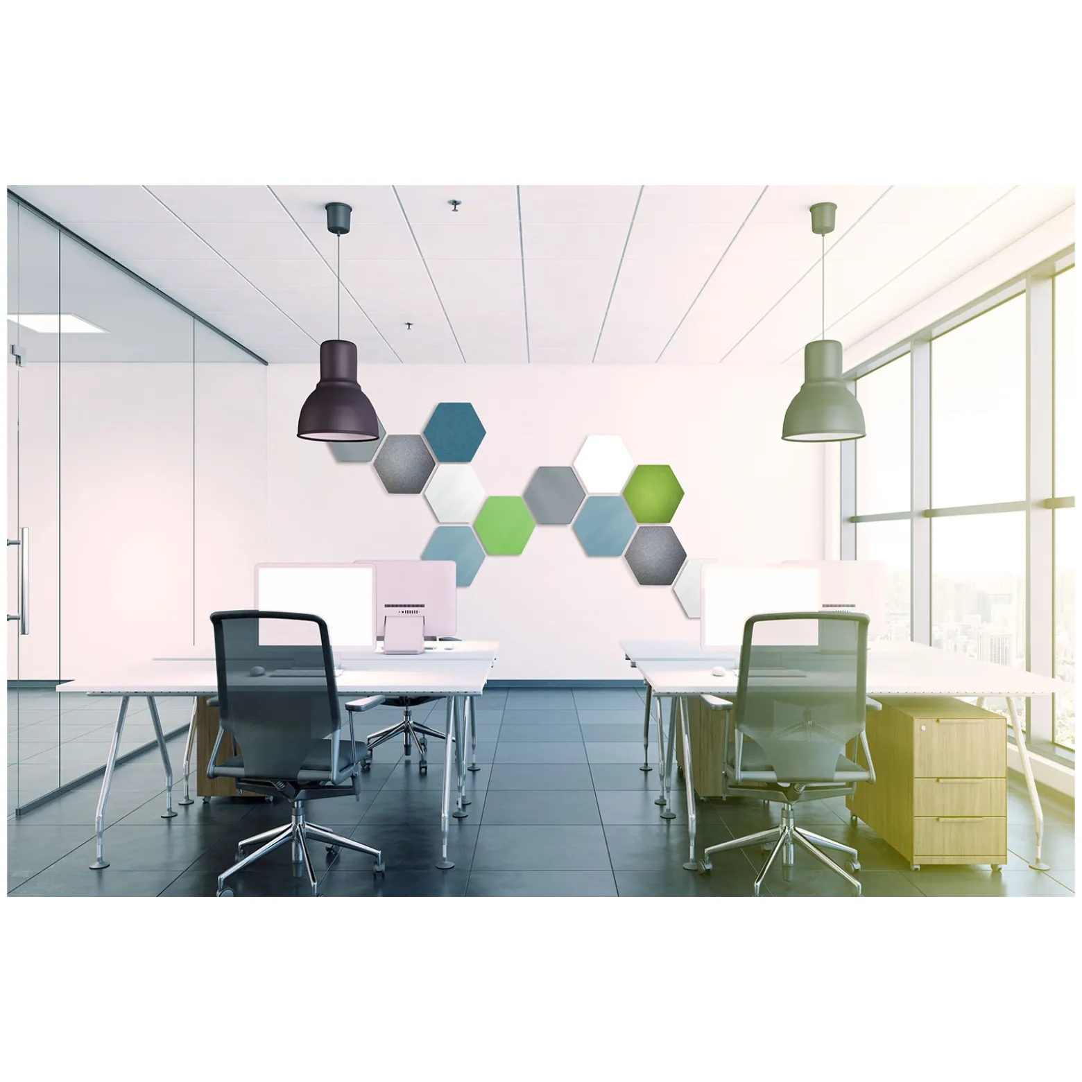 Hex LINK Whiteboard 18" x 21"