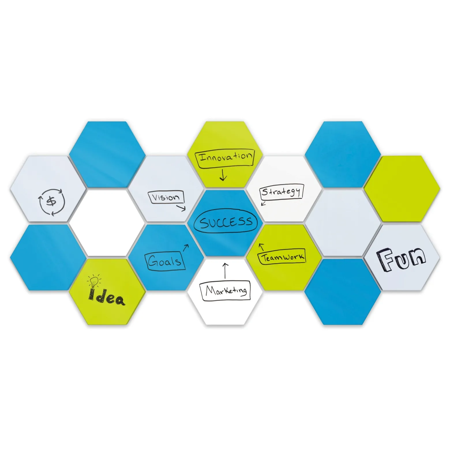 Hex LINK Whiteboard 18" x 21"