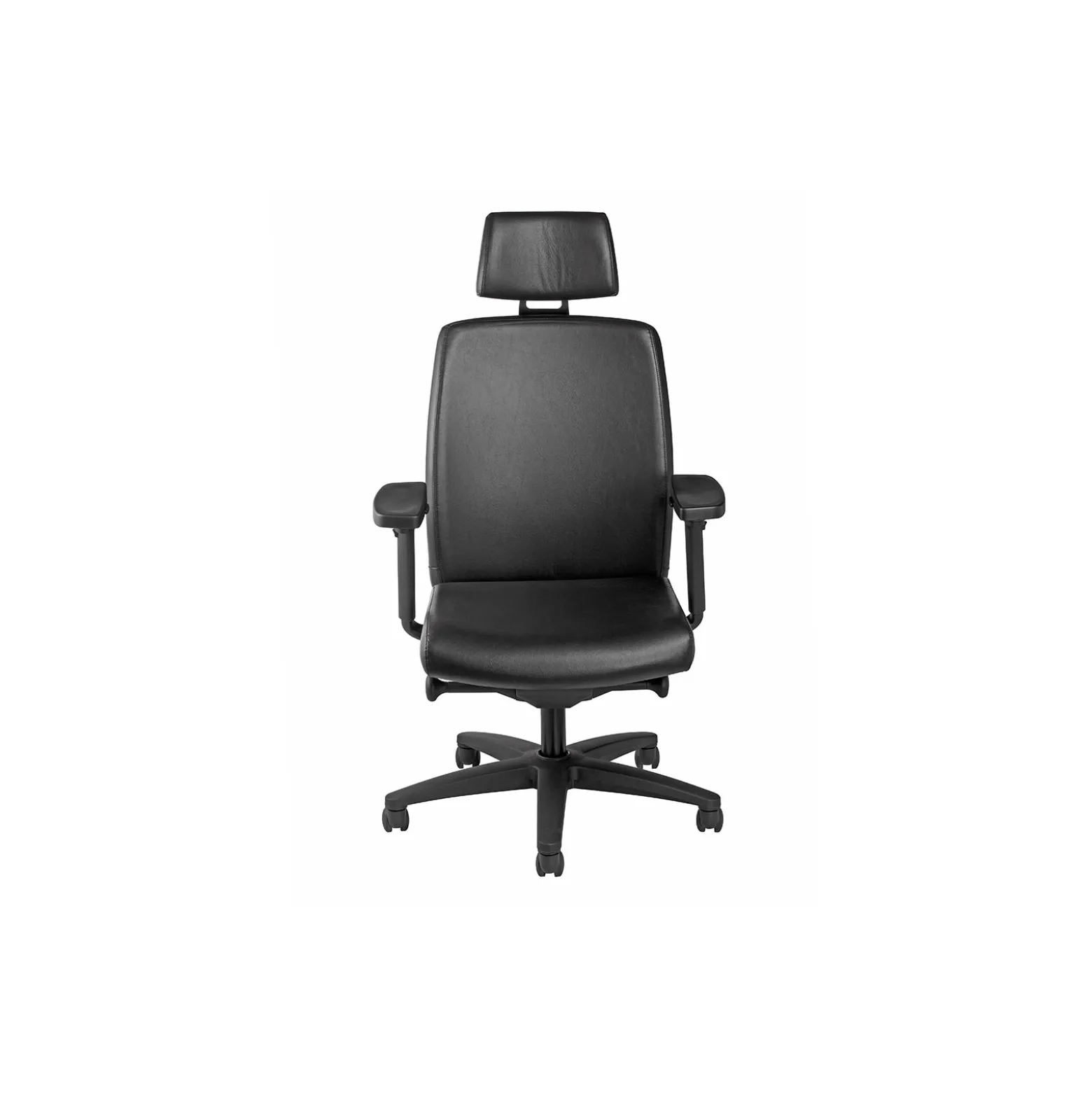 High Back Leather Chair with Headrest