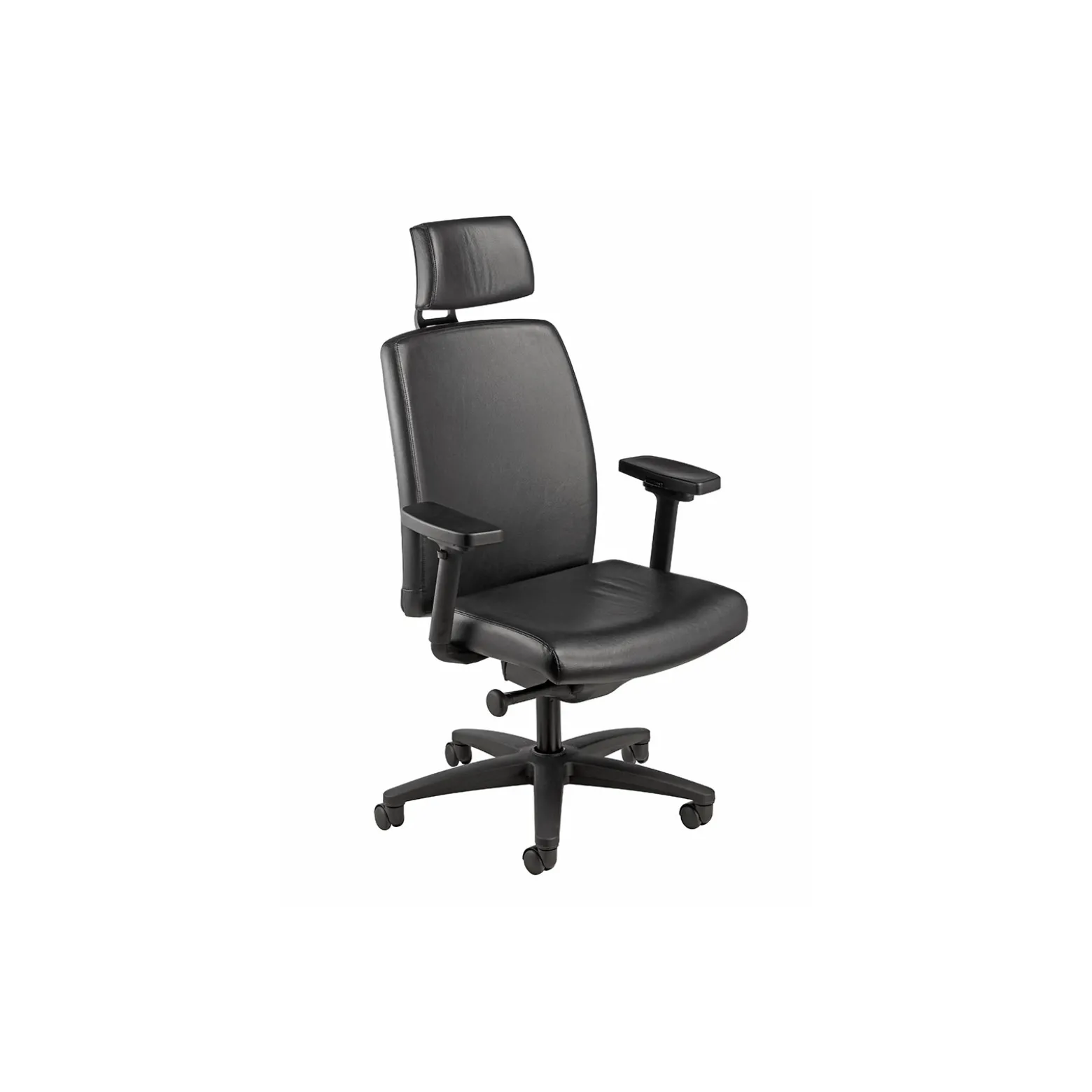 High Back Leather Chair with Headrest