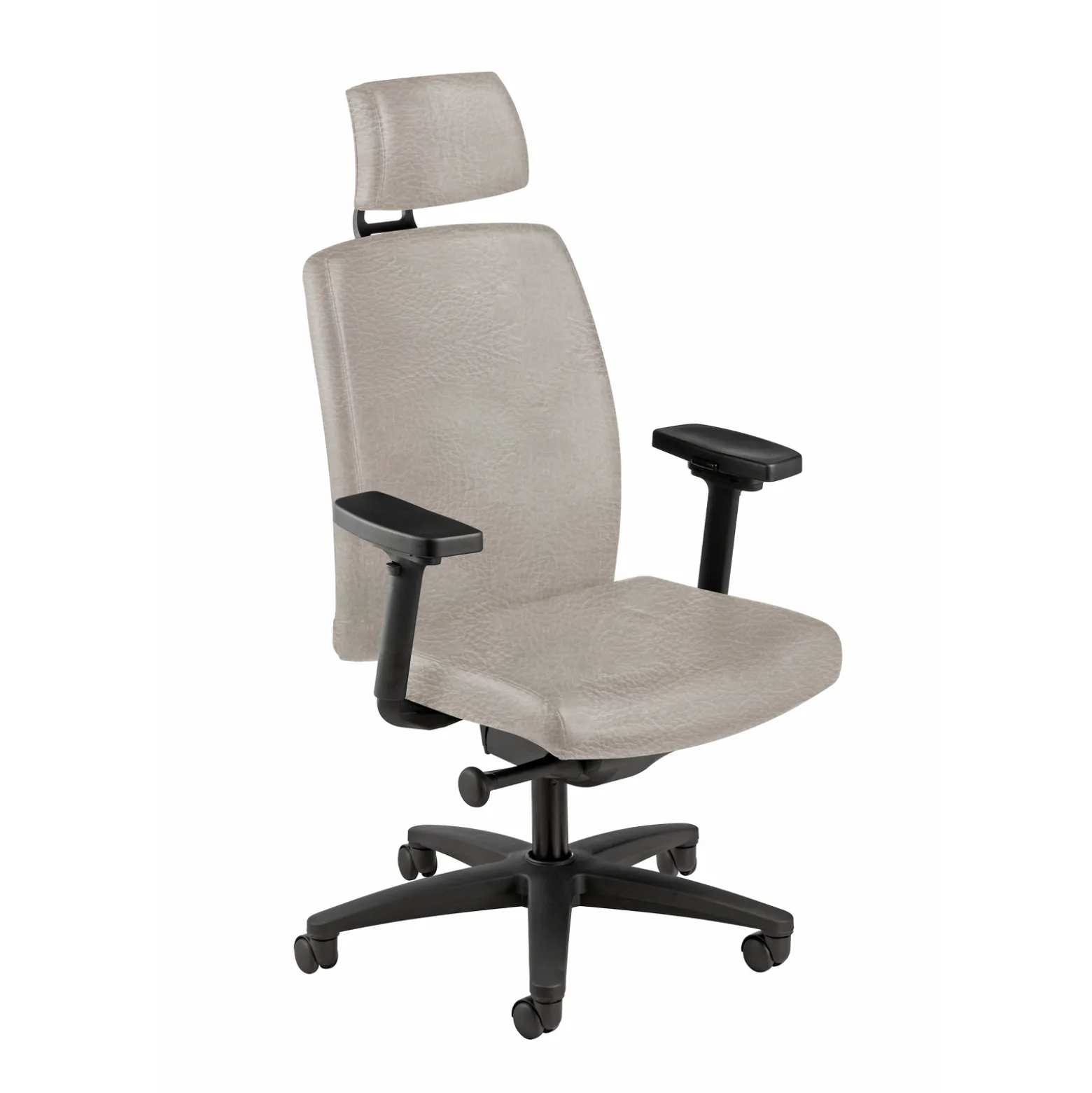 High Back Leather Chair with Headrest