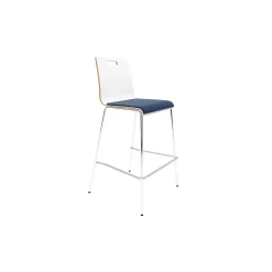 High-Back Upholstered Bar-Height Stool