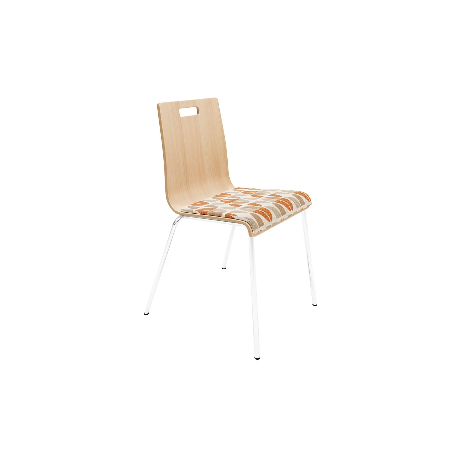 High-Back Upholstered Cafe Chair