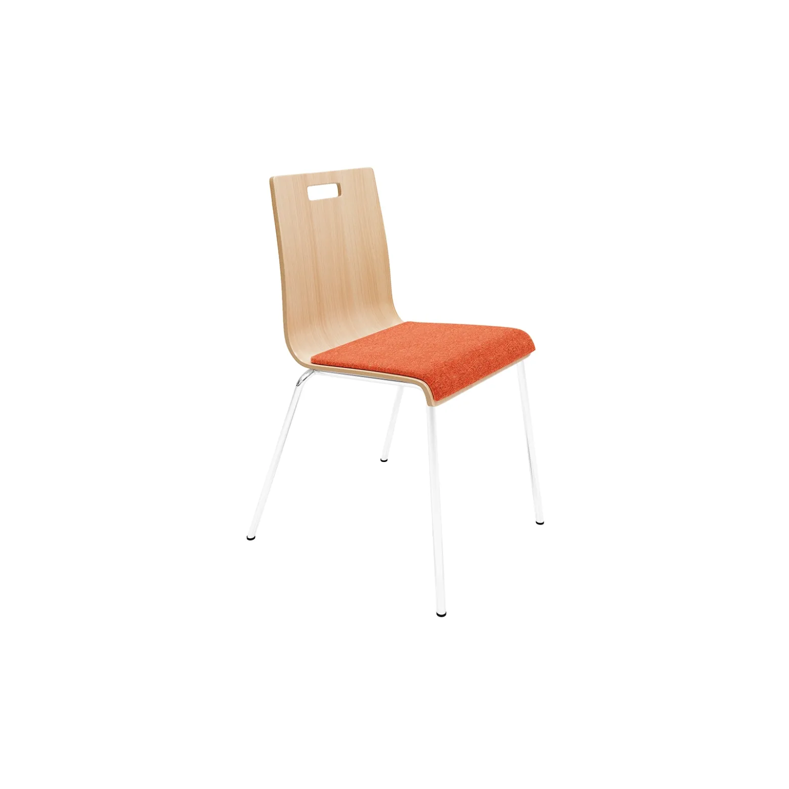 High-Back Upholstered Cafe Chair