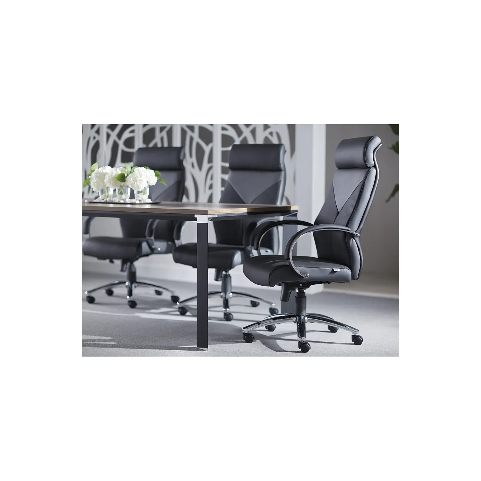 Highland Two Tone Leather Executive Office Chair