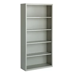 HL8000 5 Shelf Metal Bookcase - 72"H