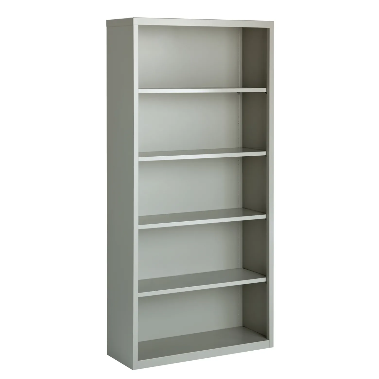 HL8000 5 Shelf Metal Bookcase - 72"H