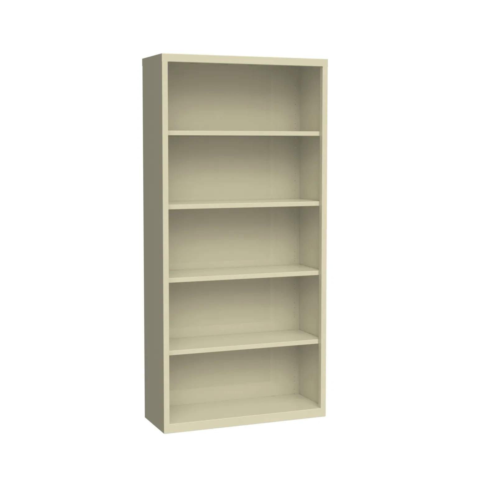 HL8000 5 Shelf Metal Bookcase - 72"H