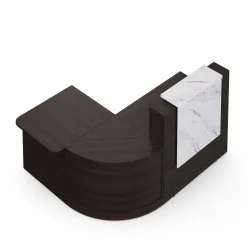 Holloway 63” L-Reception Desk w/ ADA Return – 94.5”Wx37.5”D