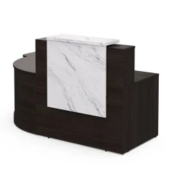 Holloway 47” L-Reception Desk w/ ADA Return – 79”Wx37.5”D