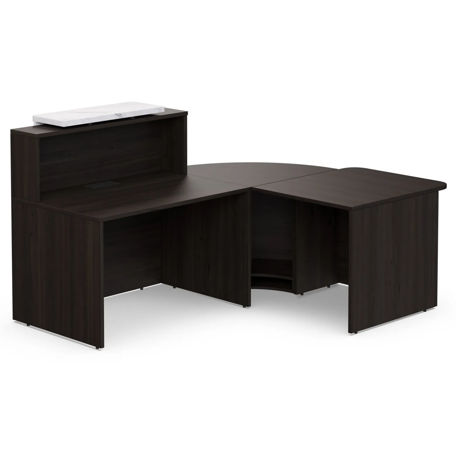 Holloway 47” L-Reception Desk w/ ADA Return – 79”Wx37.5”D