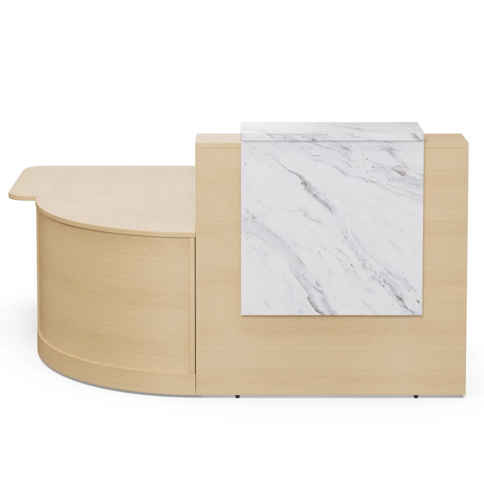 Holloway 47” L-Reception Desk w/ ADA Return – 79”Wx37.5”D