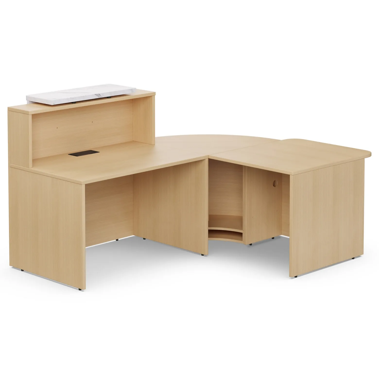 Holloway 47” L-Reception Desk w/ ADA Return – 79”Wx37.5”D