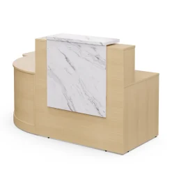 Holloway 47” L-Reception Desk w/ ADA Return – 79”Wx37.5”D