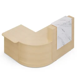 Holloway 47” L-Reception Desk w/ ADA Return – 79”Wx37.5”D