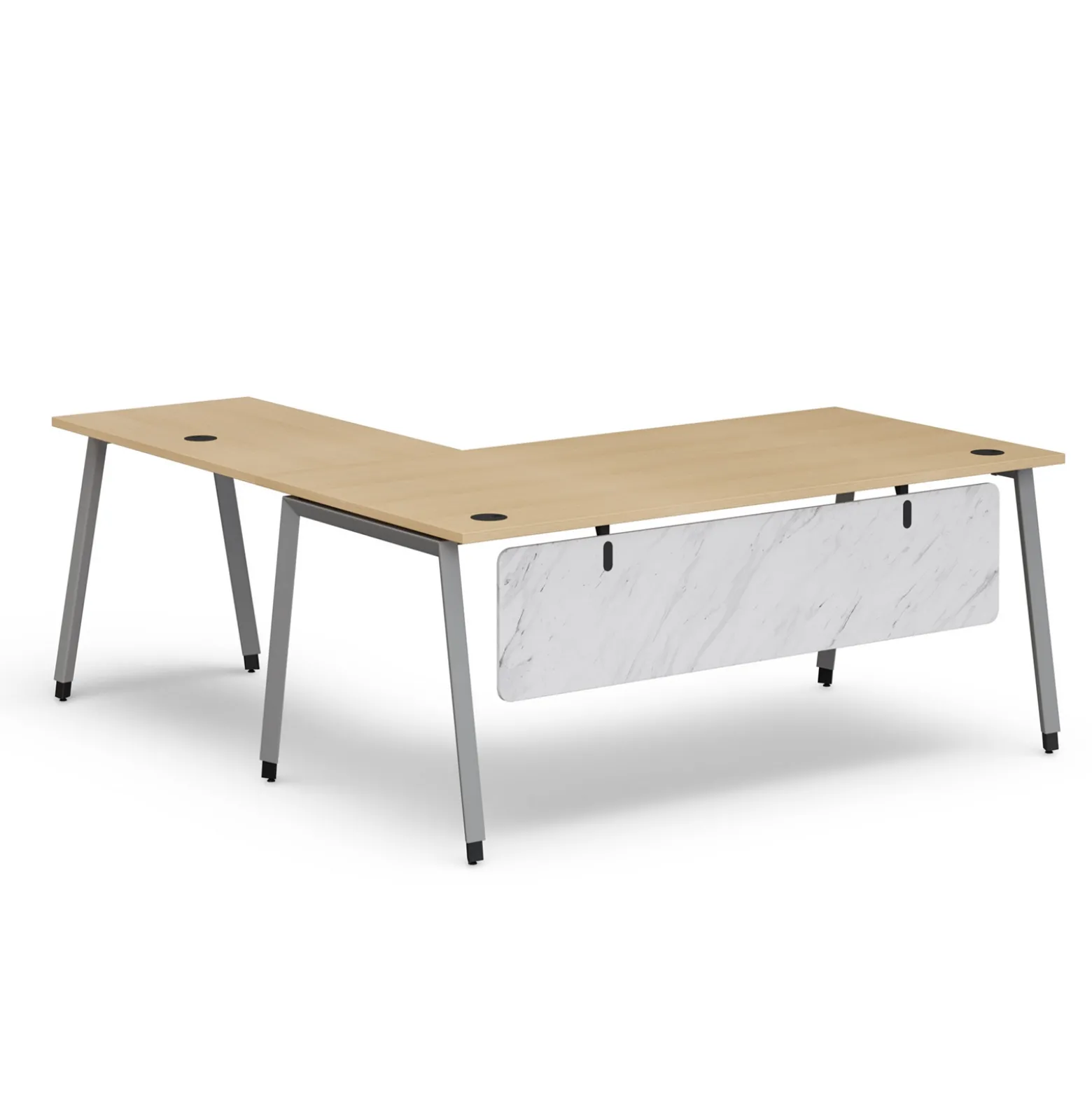 Holloway 71" L-Shaped Table Desk – 71"Wx77”D