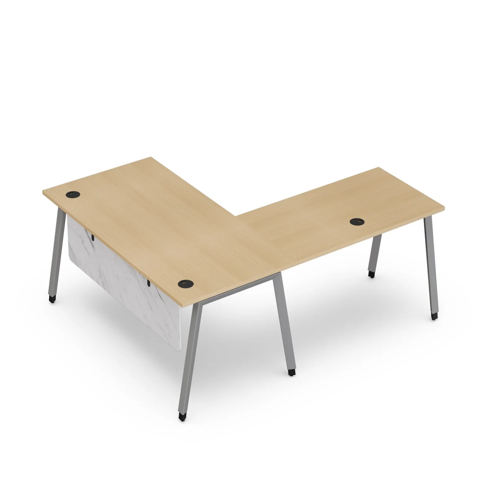 Holloway 59" L-Shaped Table Desk – 59"Wx71”D