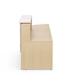 Holloway 63” Reception Desk w/ Curved Return – 94.5”Wx32”D