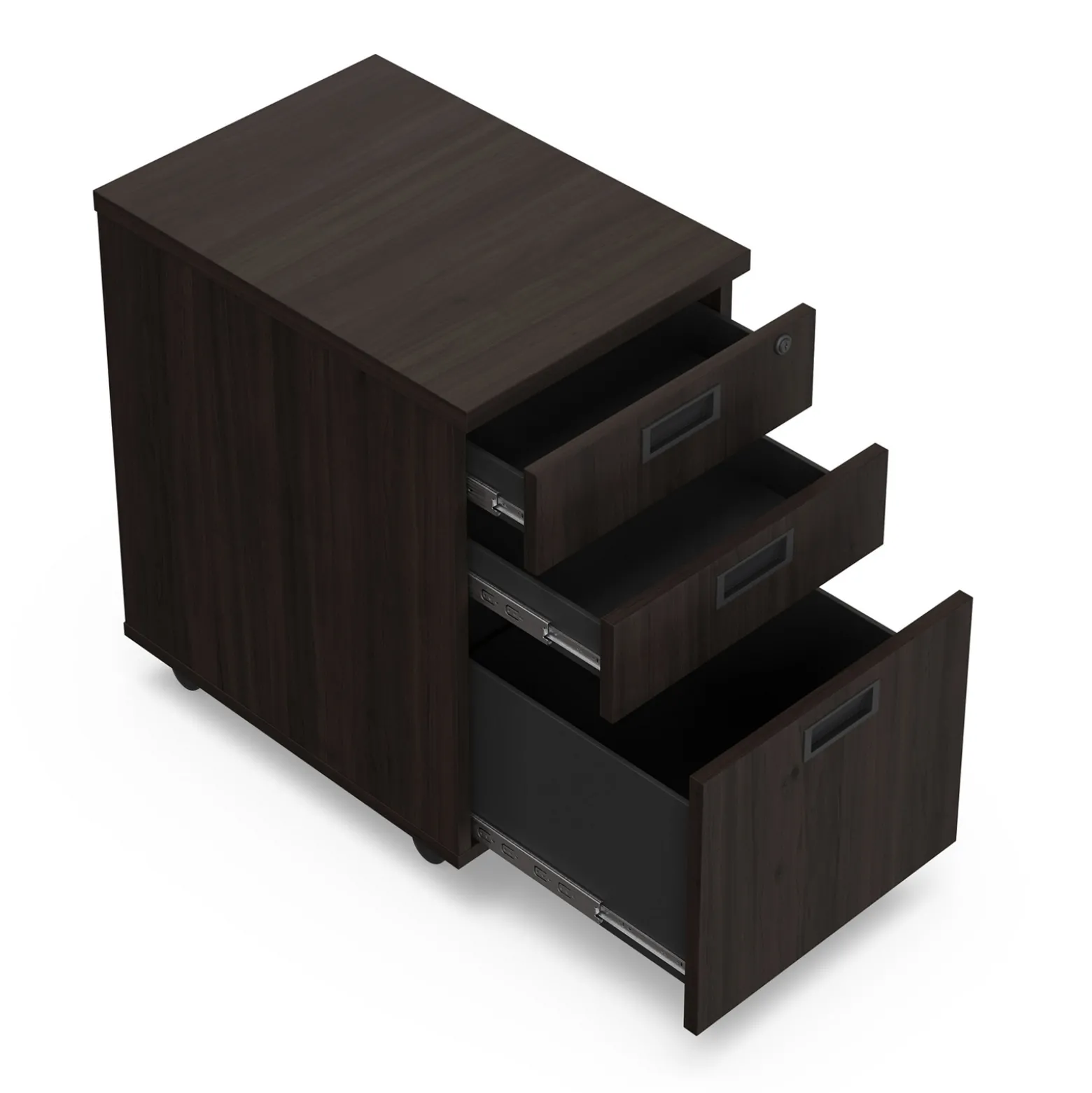 Holloway 3-Drawer Mobile File Pedestal – 15.5”Wx22”D