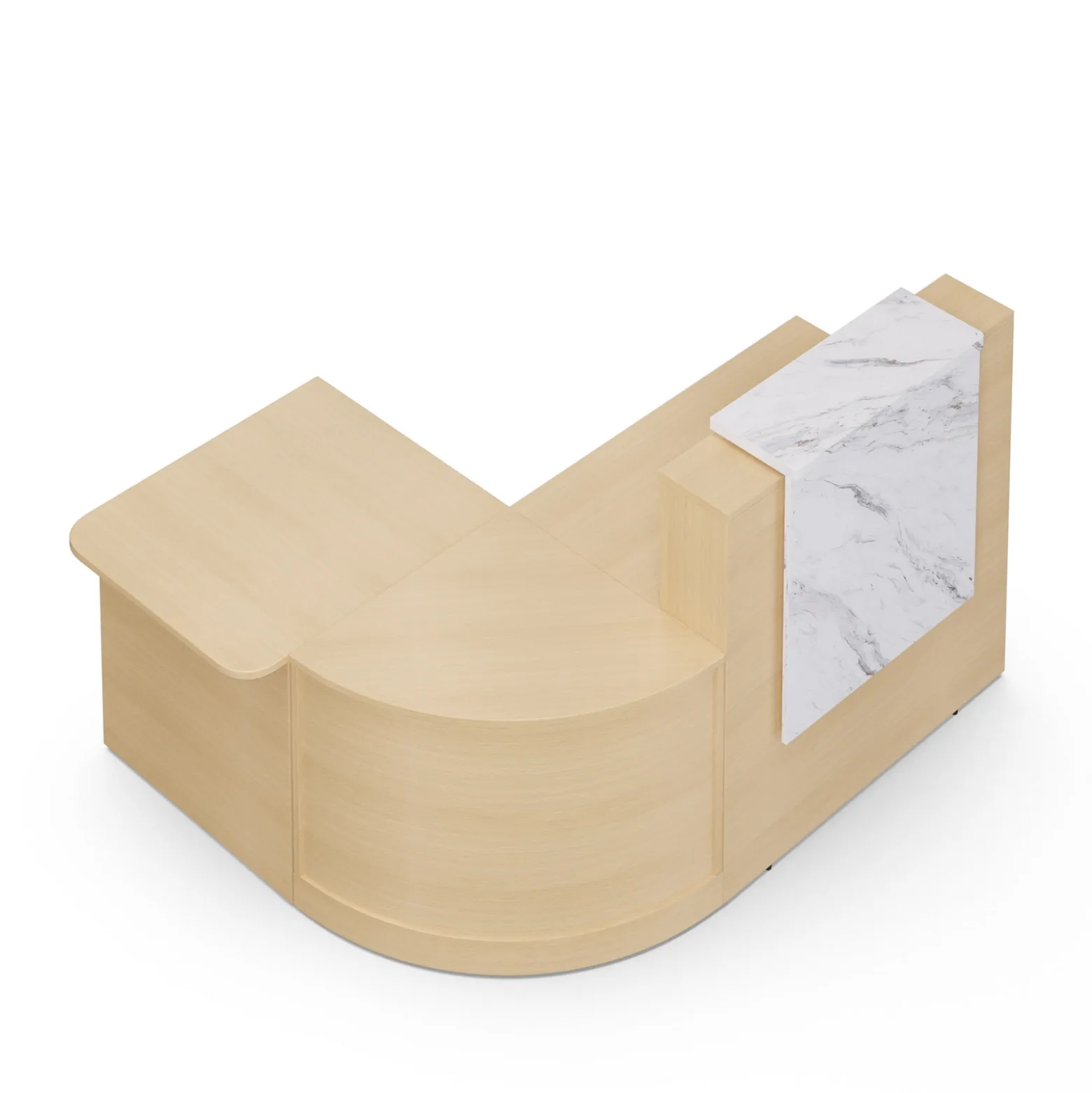 Holloway L-Shaped Reception Desk w/ ADA Return and File