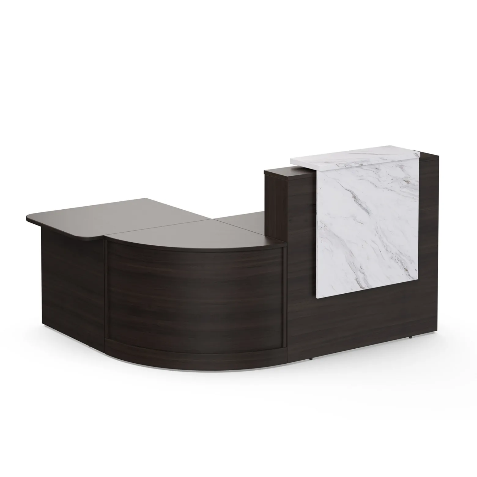Holloway L-Shaped Reception Desk w/ ADA Return and File