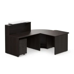 Holloway L-Shaped Reception Desk w/ ADA Return and File