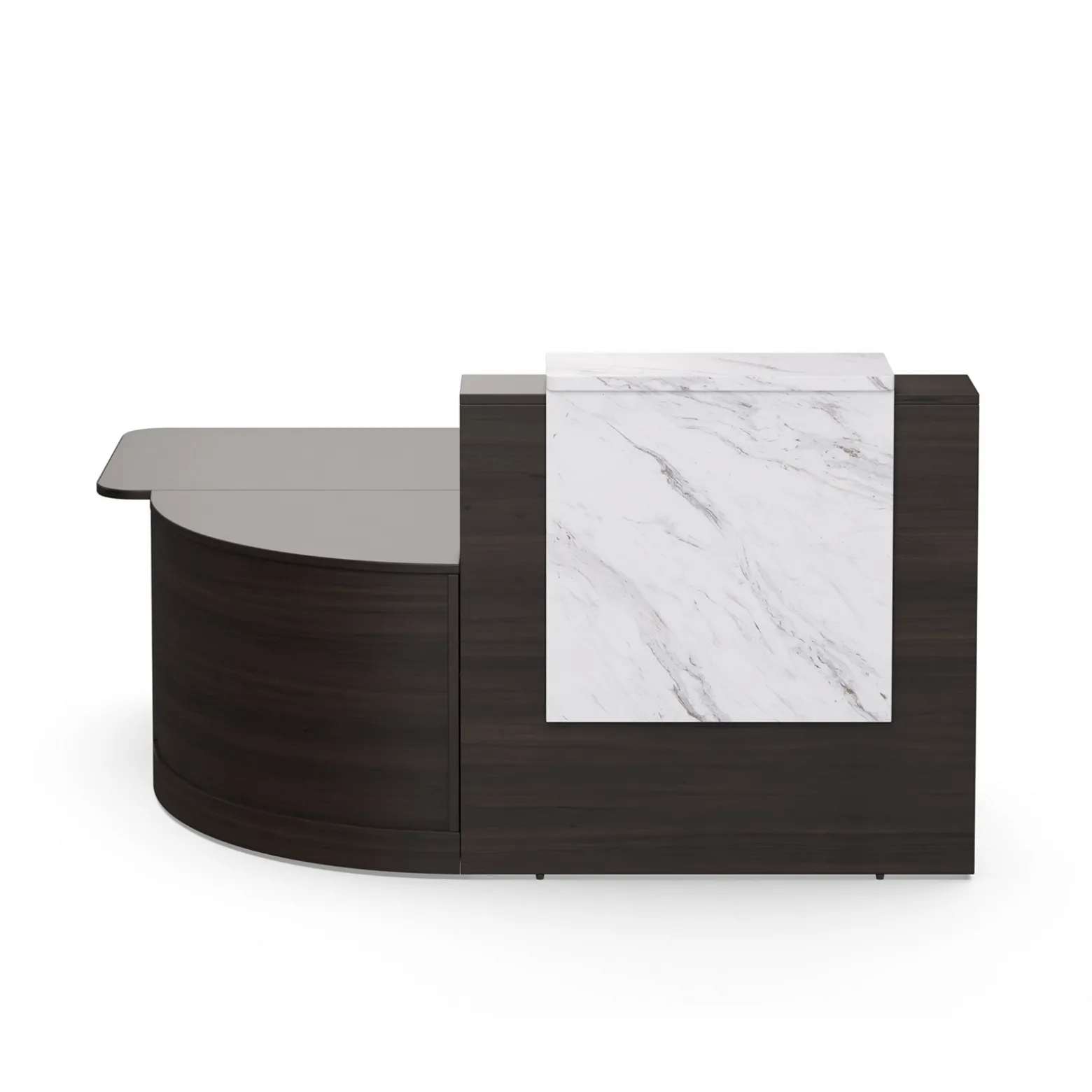 Holloway L-Shaped Reception Desk w/ ADA Return and File