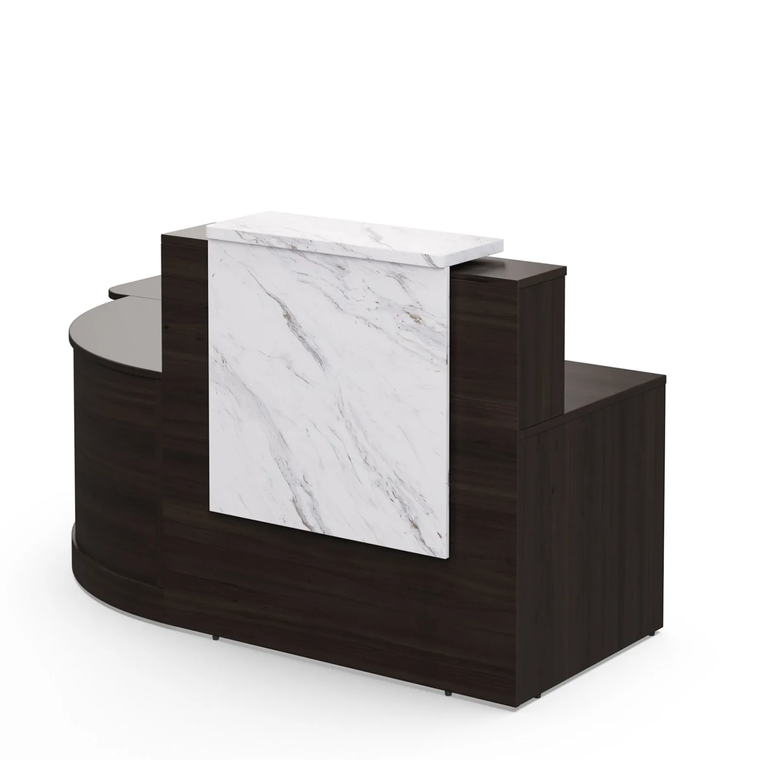 Holloway L-Shaped Reception Desk w/ ADA Return and File