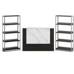 Holloway Reception Desk w/ 2 Bookcases Set