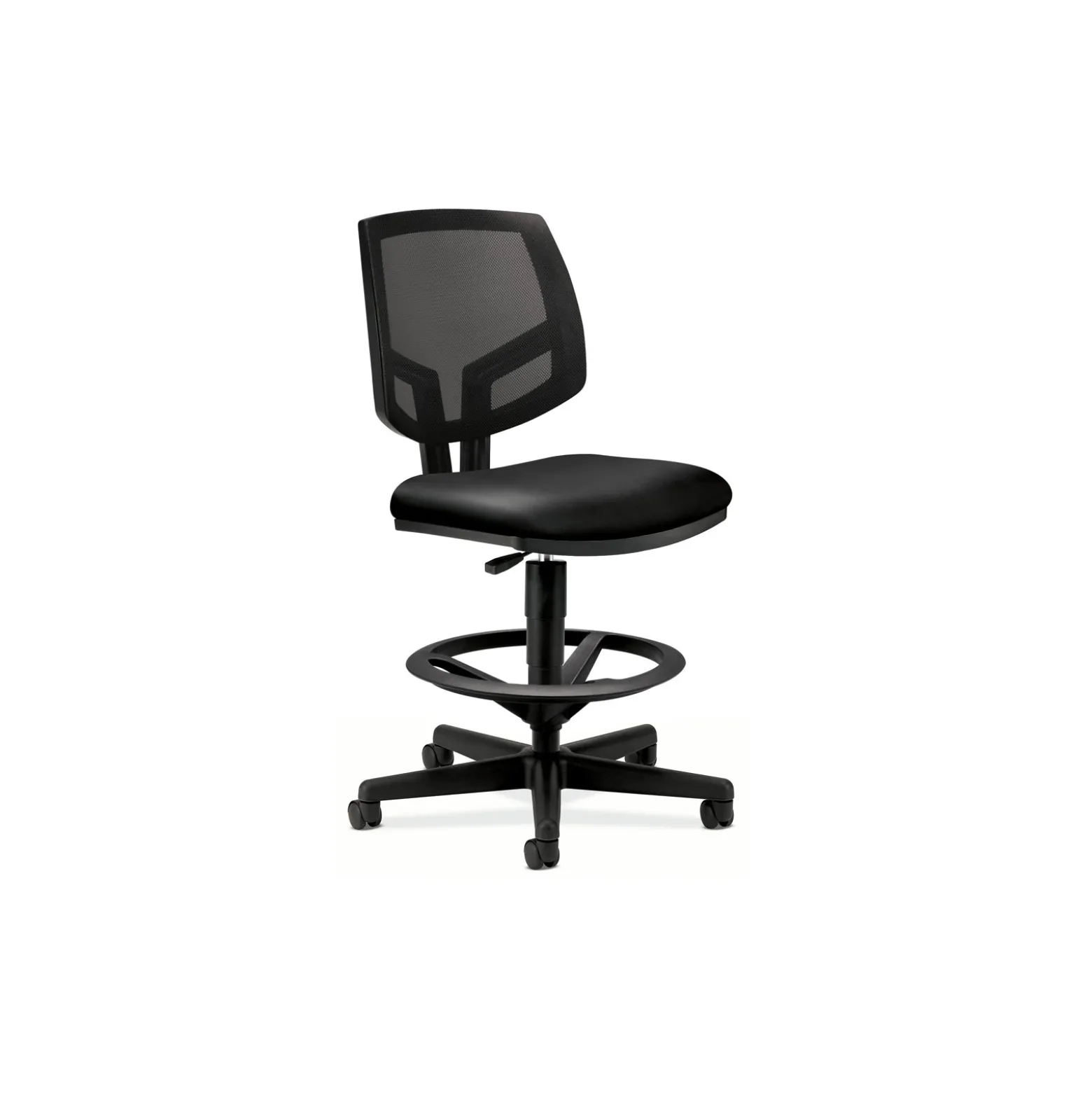 HON Volt Armless Mesh and Leather Stool