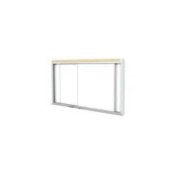 Horizontal Sliding Porcelain Magnetic Whiteboard 6'x4'